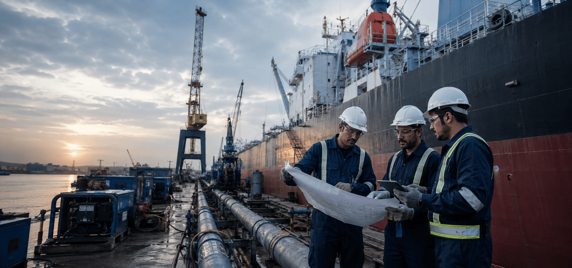 Marine engineering and ship repair services at Chattogram Port