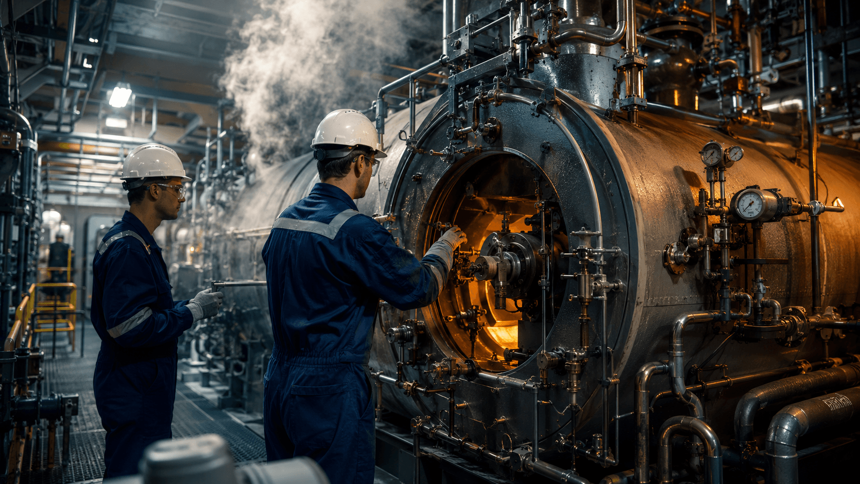 Marine boiler and heat transfer systems