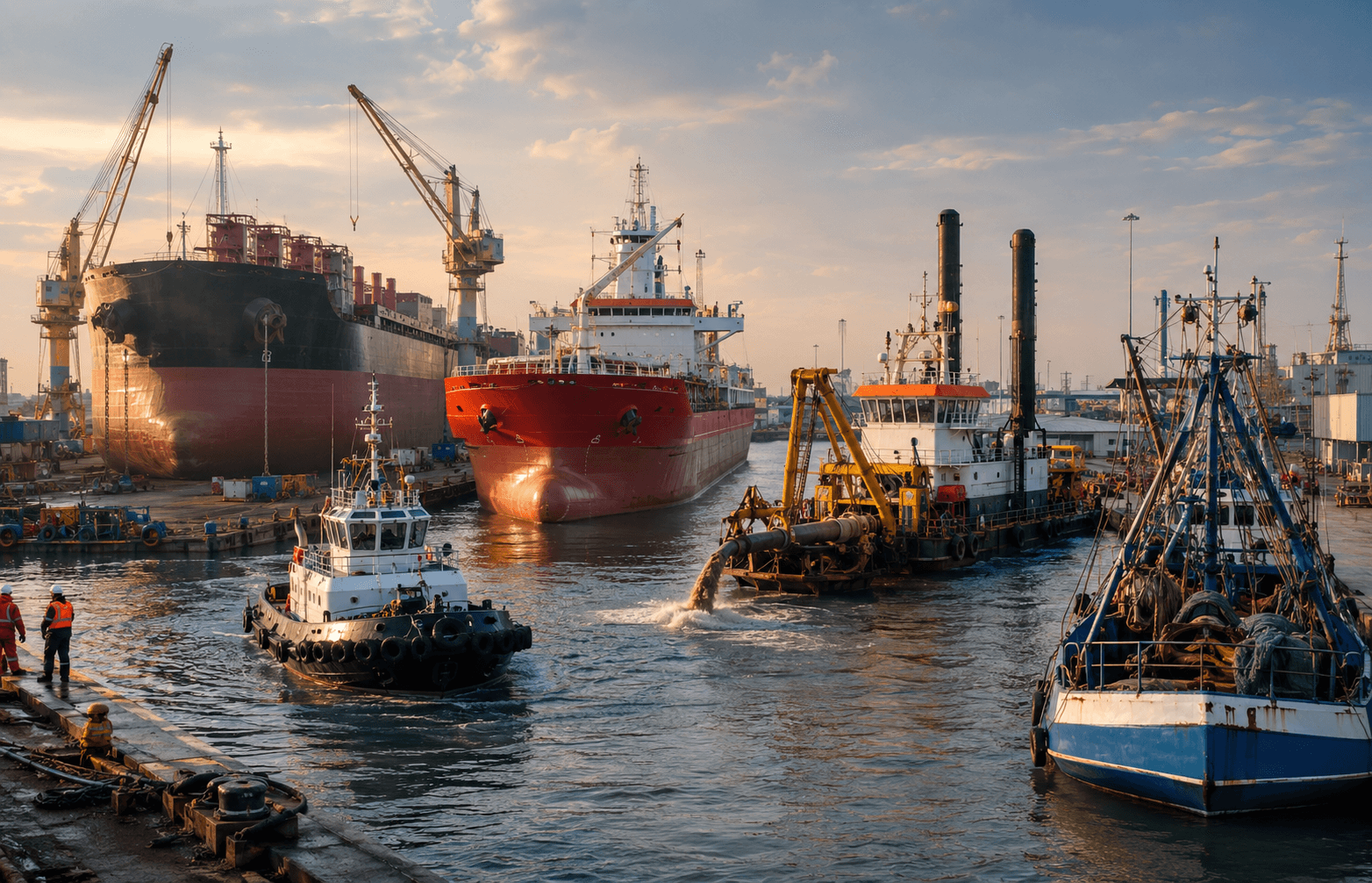 Commercial vessels supported by Janata Engineering
